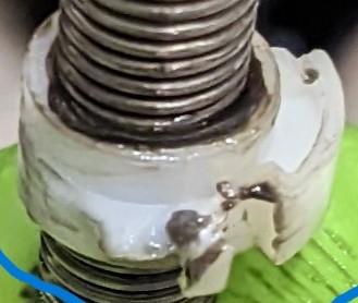 Broken pieces at the end